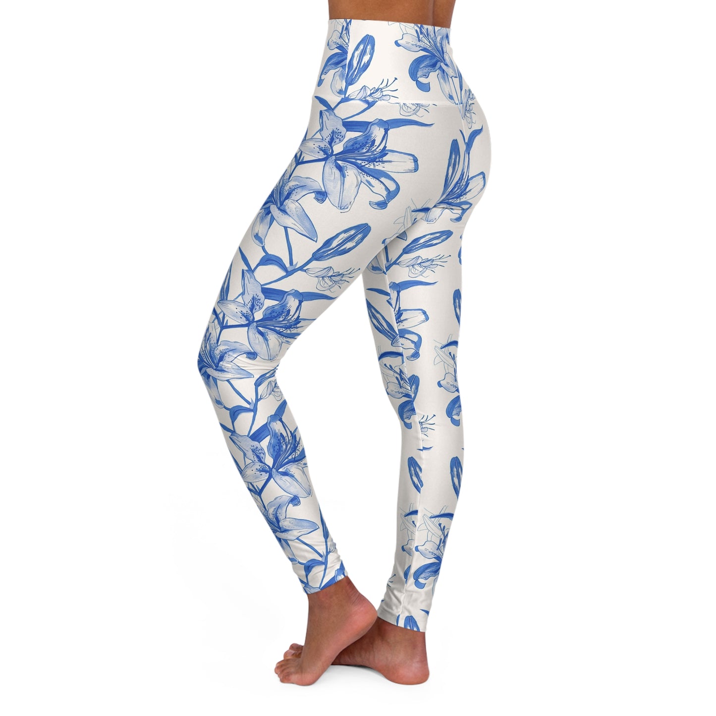 Floral High Waisted Yoga Leggings
