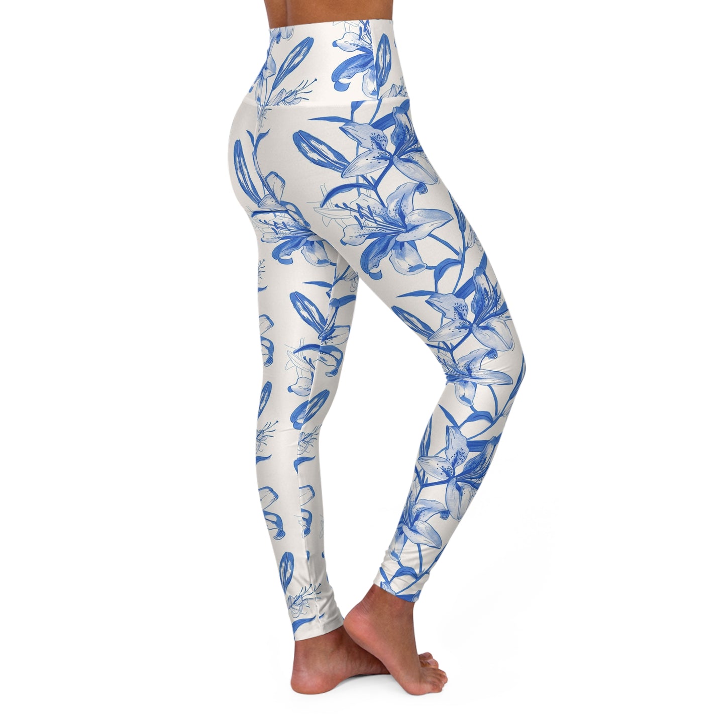 Floral High Waisted Yoga Leggings
